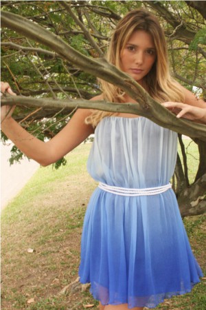 Vestido degradê coração